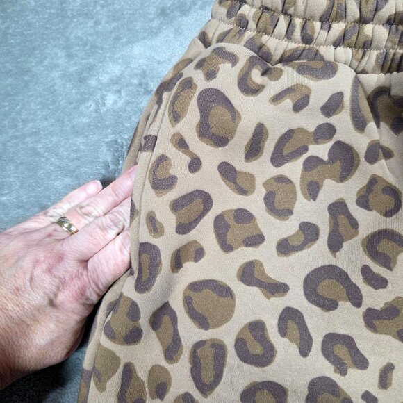 Comfrt Minimalist Kids XL Sweatpants Brown Leopard Limited Edition Joggers NWOT - Picture 4 of 12